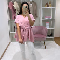 BLOUSE ROSE CACHE COEUR